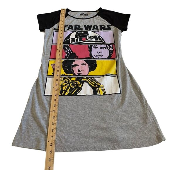 Star Wars Sleep Shirt R2-D2 Han Solo Princess Leia C-3PO Sz M - Picture 6 of 10